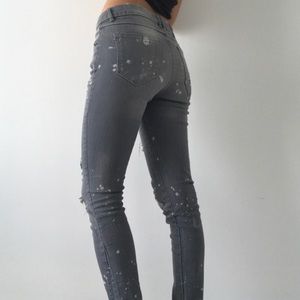 grey jeans
